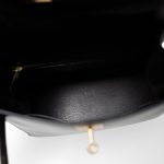 Vintage Kelly Sellier 28 Black Box Calfskin Gold Plated Y Circle Stamp - Image 19