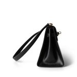 Vintage Mini Kelly 20 Black Box Calfskin Gold Plated - Image 6