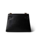 Vintage Mini Kelly 20 Black Box Calfskin Gold Plated - Image 3