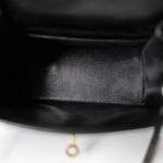 Vintage Mini Kelly 20 Black Box Calfskin Gold Plated - Image 8