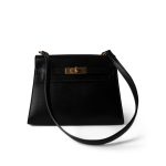Vintage Mini Kelly 20 Black Box Calfskin Gold Plated