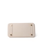 Birkin 25 Craie Togo Gold Plated Z Stamp - Image 6