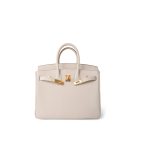 Birkin 25 Craie Togo Gold Plated Z Stamp - Image 10