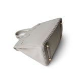 Birkin 25 Gris Perle Togo Gold Plated B Stamp - Image 6