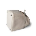 Picotin Cargo 18 Nata Swift and Toile Canvas Palladium  Hardware Z Stamp - Image 10