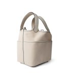 Picotin Cargo 18 Nata Swift and Toile Canvas Palladium  Hardware Z Stamp - Image 6