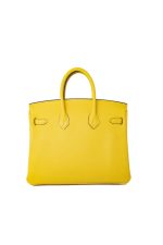Birkin 25 Jaune de Naples Veau Taurillon Novillo Leather Gold Plated Hardware D Stamp - Image 4