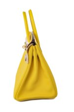 Birkin 25 Jaune de Naples Veau Taurillon Novillo Leather Gold Plated Hardware D Stamp - Image 5