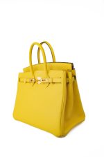 Birkin 25 Jaune de Naples Veau Taurillon Novillo Leather Gold Plated Hardware D Stamp - Image 7
