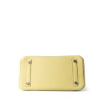 Birkin 25 Jaune Poussin Togo Palladium Plated Z Stamp - Image 5