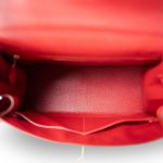 Kelly Sellier 28 Rouge H Courchevel Toile Gold Plated Y Circle Stamp - Image 14