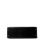 Kelly Sellier 32 Black Box Calfskin Gold Plated (U) Stamp - Image 7
