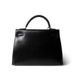 Kelly Sellier 32 Black Box Calfskin Gold Plated (U) Stamp - Image 3