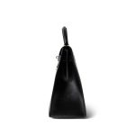 Kelly Sellier 32 Black Box Calfskin Gold Plated (U) Stamp - Image 4
