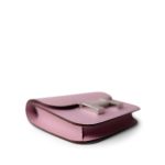 Constance Slim Wallet Mauve Sylvestre Palladium Plated U Stamp - Image 7