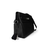 Kelly Messenger Bag Noir / Black Togo Palladium Plated B Stamp Large - Image 2