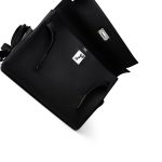 Kelly Messenger Bag Noir / Black Togo Palladium Plated B Stamp Large - Image 7