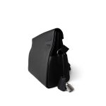 Kelly Messenger Bag Noir / Black Togo Palladium Plated B Stamp Large - Image 4