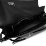 Kelly Messenger Bag Noir / Black Togo Palladium Plated B Stamp Large - Image 8