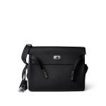 Kelly Messenger Bag Noir / Black Togo Palladium Plated B Stamp Large - Image 6
