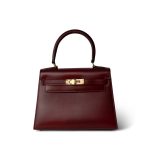 Mini Kelly 20 Rouge H Gold Plated T Circle Stamp