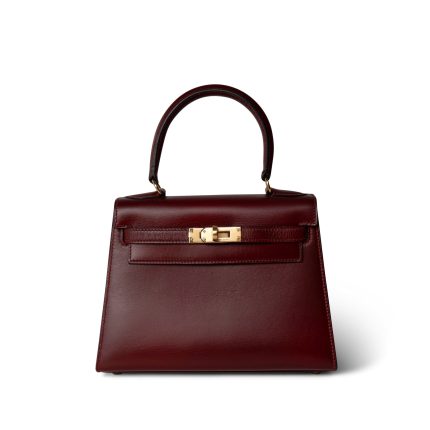 Mini Kelly 20 Rouge H Gold Plated T Circle Stamp