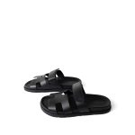 Chypre Sandals Black Calfskin Size 38.5 / 8 - Image 2