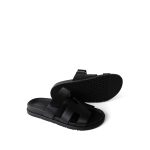 Chypre Sandals Black Calfskin Size 38.5 / 8 - Image 3