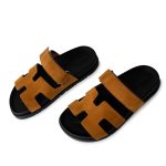 Chypre Sandals Black Naturel Gold Suede (Size 36)