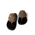 Suede Goatskin Empire Sandals Vert Toundra (size 8.5) - Image 7