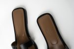 Hermès Box Calfskin Oran Sandals Black (Size 38) - Image 5