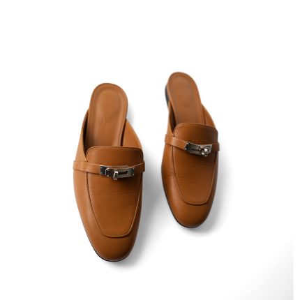 Gold Oz Mule Sandals w/ Palladium Plated Hardware
