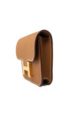  Hermès Gold Veau Epsom Constance Slim Wallet - Image 6