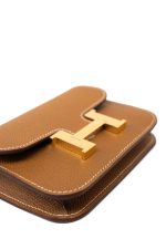  Hermès Gold Veau Epsom Constance Slim Wallet - Image 9