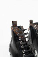 Louis Vuitton Patent Calfskin Monogram Star Trail Ankle Boots Black - Image 7