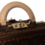 Louis Vuitton Monogram Coated Canvas Petite Valise Top Handle Trunk Bag - Image 9