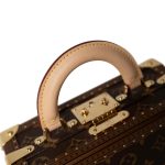 Louis Vuitton Monogram Coated Canvas Petite Valise Top Handle Trunk Bag - Image 7