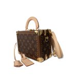 Louis Vuitton Monogram Coated Canvas Petite Valise Top Handle Trunk Bag - Image 11
