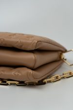 Louis Vuitton Monogram Coussin PM Camel Lambskin Embossed - Image 9
