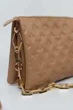 Louis Vuitton Monogram Coussin PM Camel Lambskin Embossed - Image 14