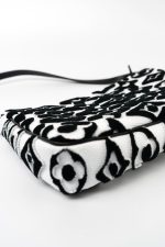 Tufted Monogram X UF Pochette Accessories Black White - Image 6