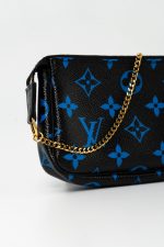 Louis Vuitton Black & Blue Monogram Canvas Mini Pochette - Image 7