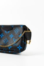 Louis Vuitton Black & Blue Monogram Canvas Mini Pochette - Image 9
