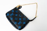 Louis Vuitton Black & Blue Monogram Canvas Mini Pochette - Image 6