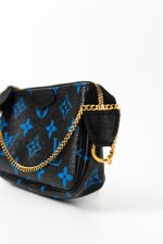 Louis Vuitton Black & Blue Monogram Canvas Mini Pochette - Image 11