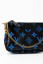 Louis Vuitton Black & Blue Monogram Canvas Mini Pochette - Image 2