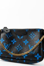 Louis Vuitton Black & Blue Monogram Canvas Mini Pochette - Image 5