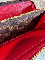 Louis Vuitton Clemence Damier Ebene Zipped Wallet - Image 7