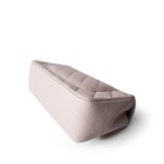 21B Lilac Lambskin Quilted Mini Rectangular Flap Silver Hardware - Image 7