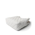 23C White Caviar Quilted Medium/Large Hobo Bag Aged Gold Hardware - Image 8